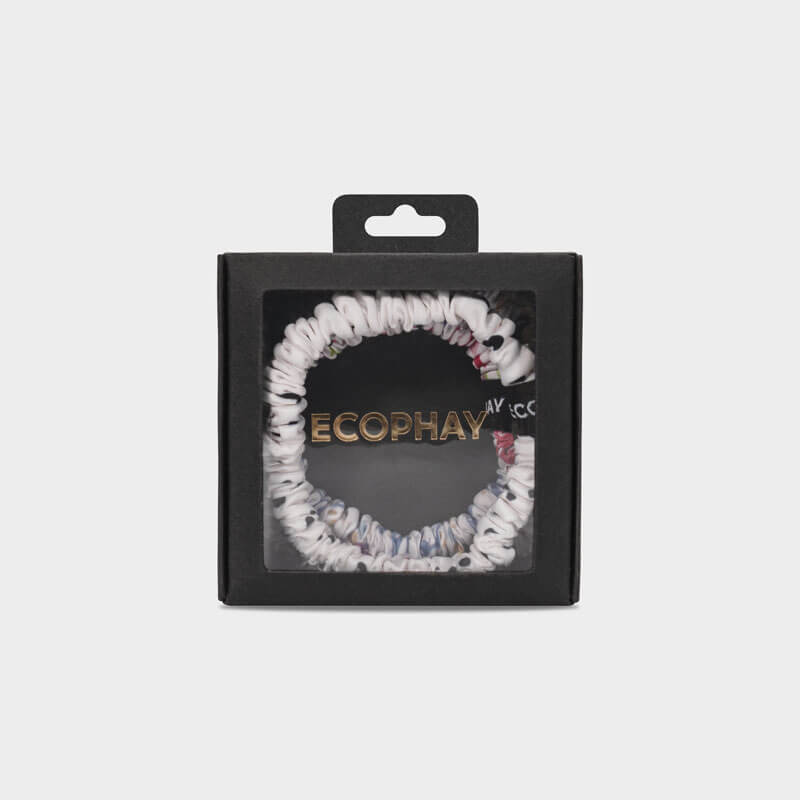 Existing Ecophay patterned scrunchie gift-set photograph