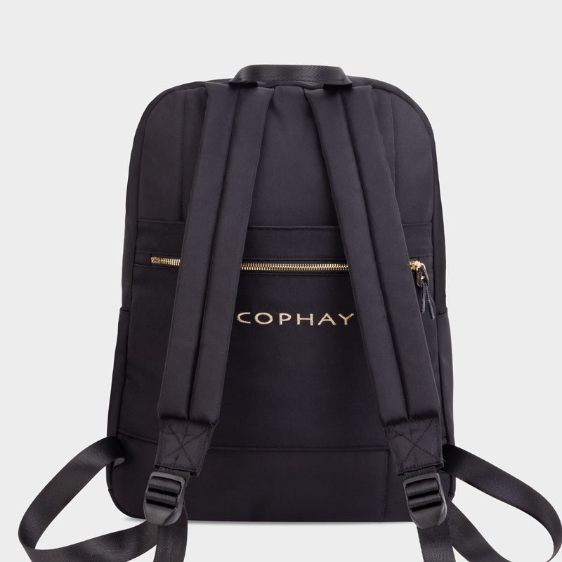 Existing Ecophay Pure Black laptop backpack alternate view