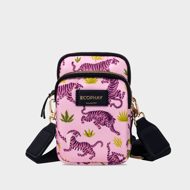Existing Ecophay Crossbody Phone Bag Pink Tiger ECB008