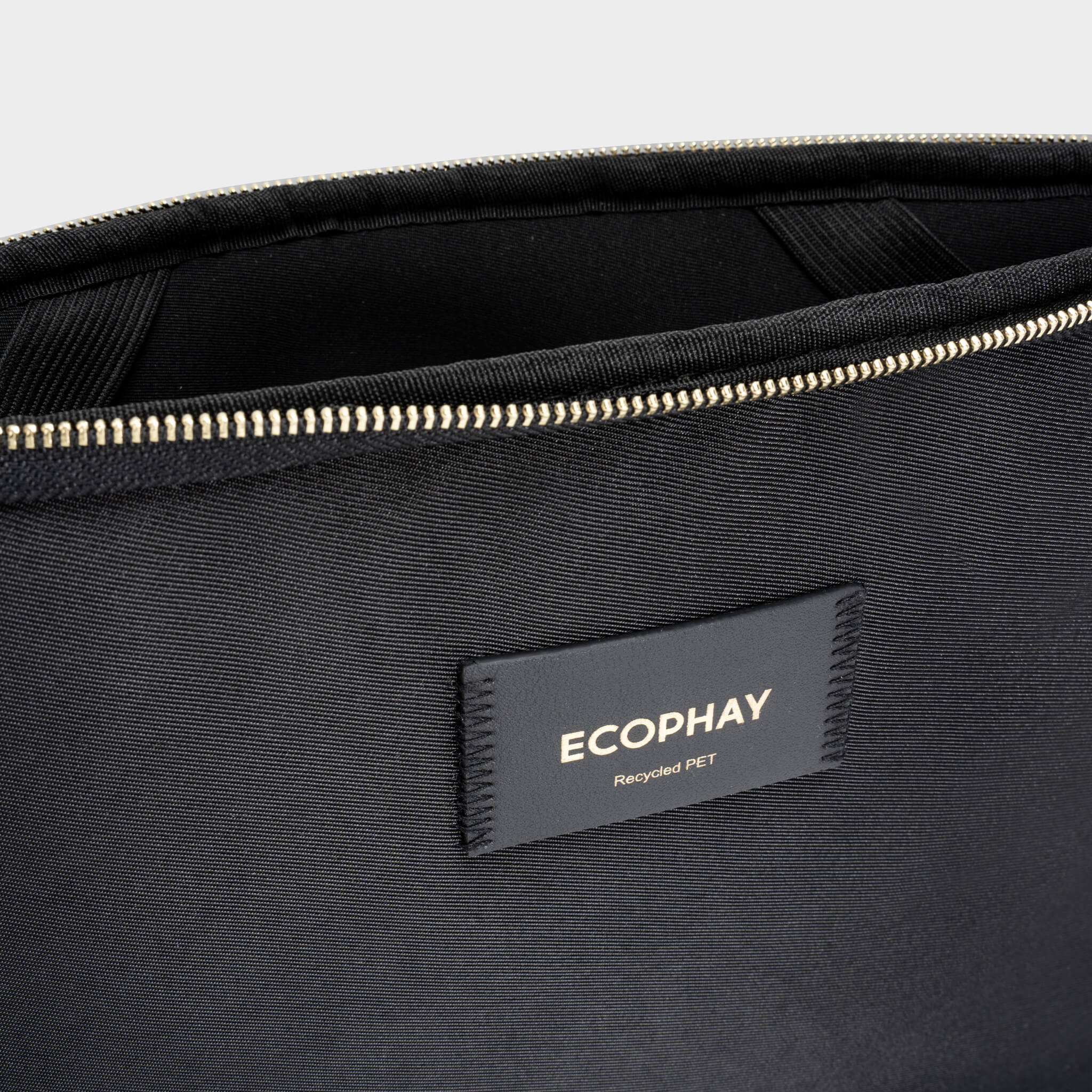 Existing Ecophay Pure Black laptop sleeve alternate view EOB002-4