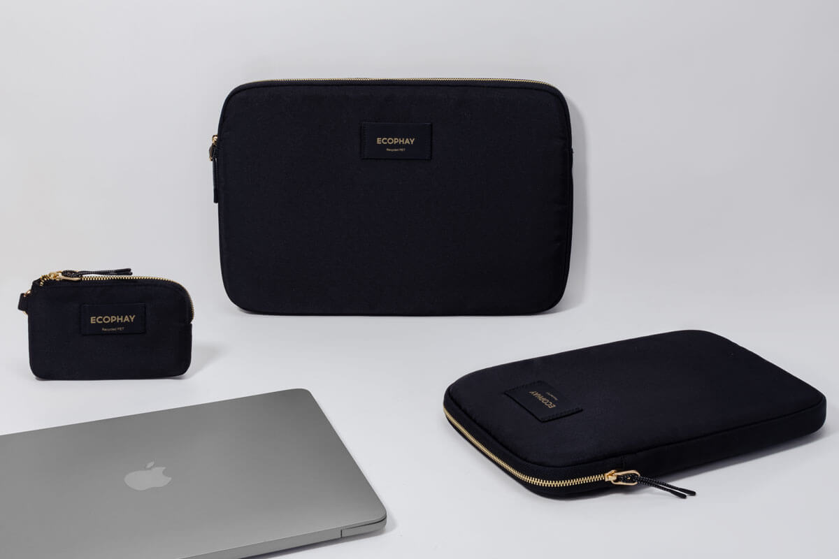 Pure Black family with three coordinated accessory formats
