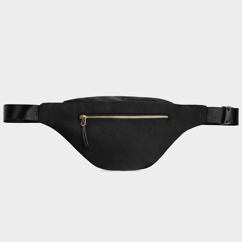 Ecophay black recycled-material belt bag