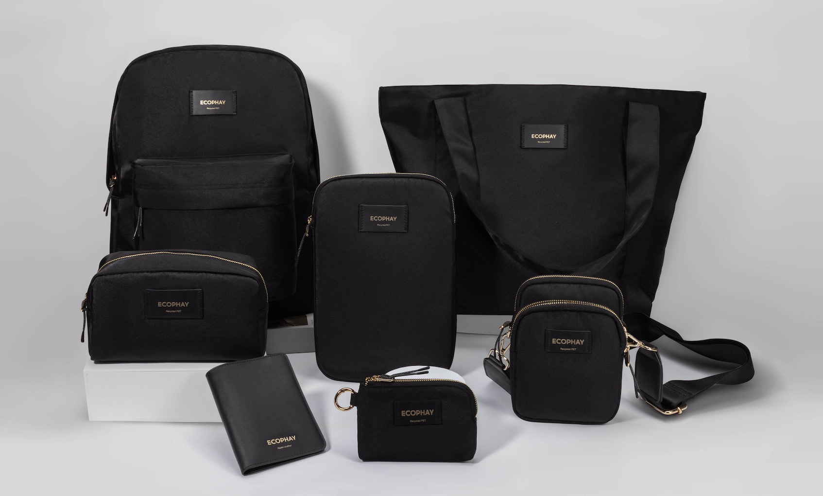 Ecophay coordinated black multi-SKU accessory range